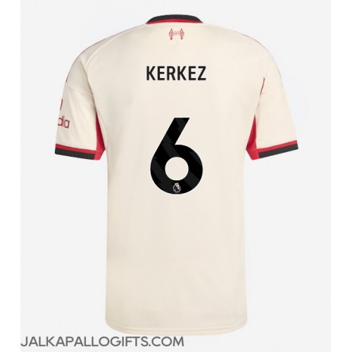 Liverpool Milos Kerkez #6 Vieraspaita 2025-26 Lyhythihainen Liverpool Milos Kerkez #6 Vieraspaita 2025-26 Lyhythihainen